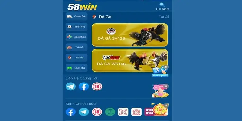 Theo dõi những màn tranh tài chiến kê sôi động kịch tính tại 58Win