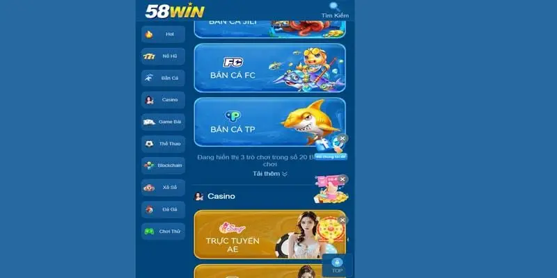 58Win có tính năng tương thích cao đối với các hệ điều hành trên thị trường